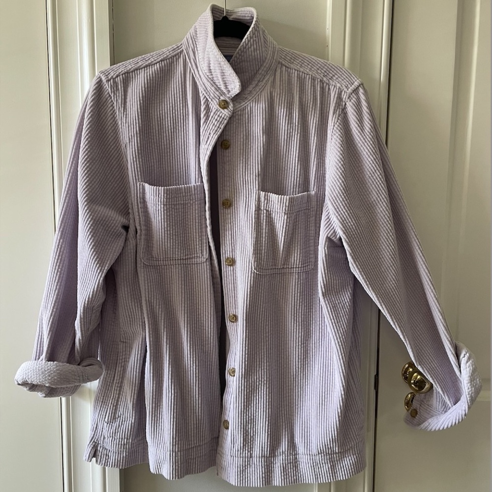 Light Lilac Corduroy Shacket
